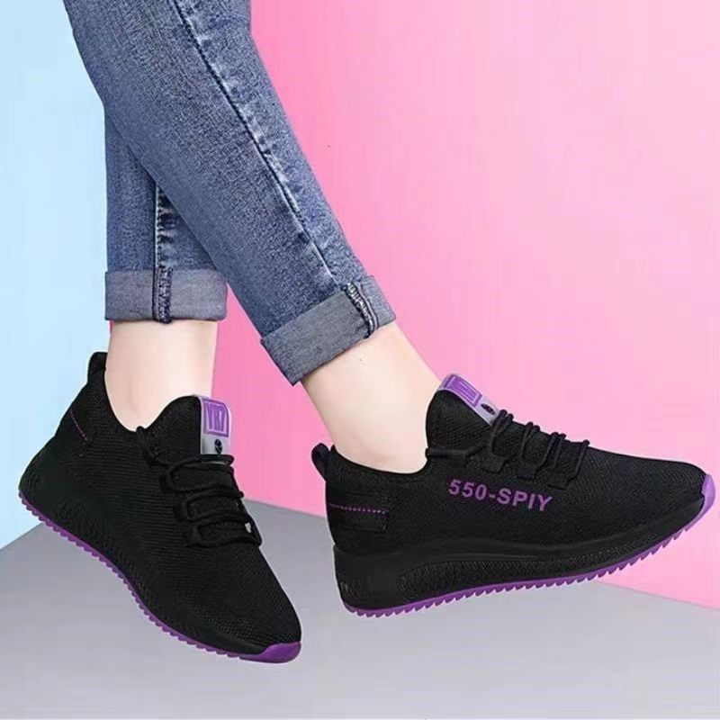 Women's & Men's Cloth Flat Pumps Leisure Mesh Surface Breathable Sneakers