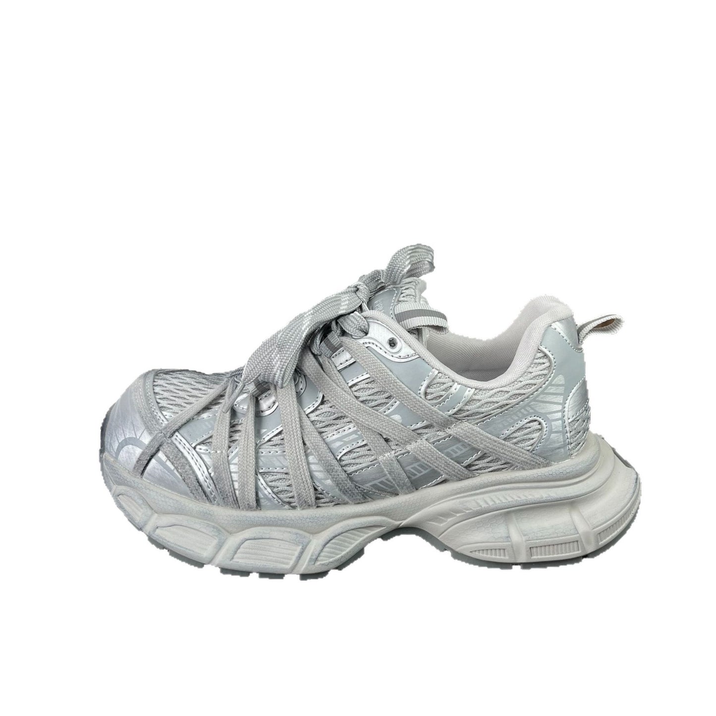 Women's Spring Spider Web Platform Dad Mesh Elevator Women's Casual Shoes