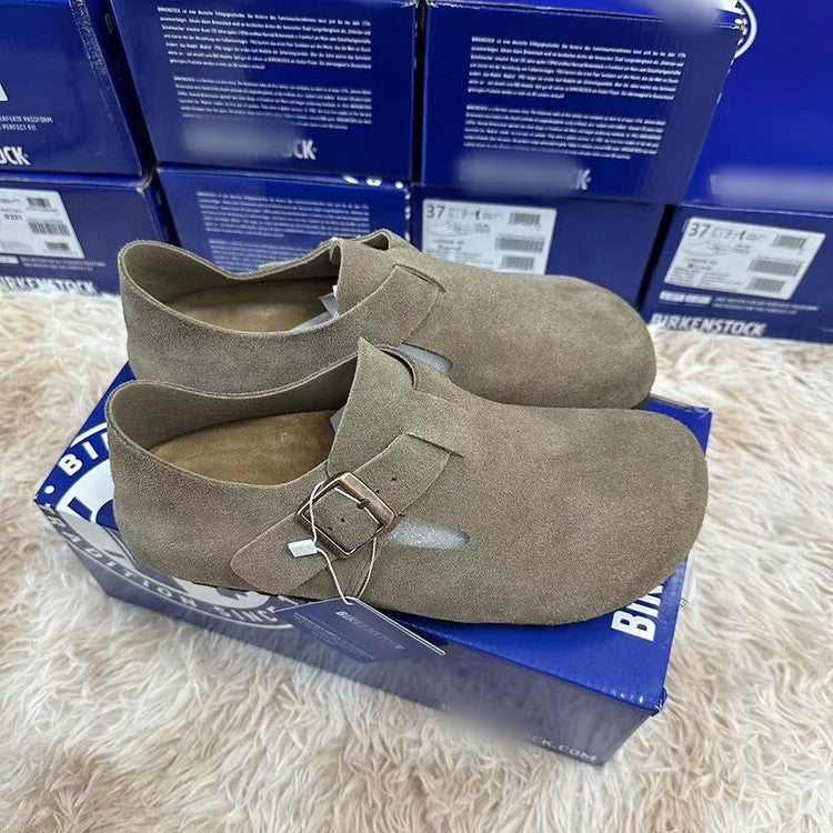 Women's & Men's Cowhide All-inclusive Suede Invisible Height Increasing Women's Casual Shoes