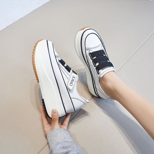 Women's Pumps Height Increasing Classic Velcro Thin Sneakers