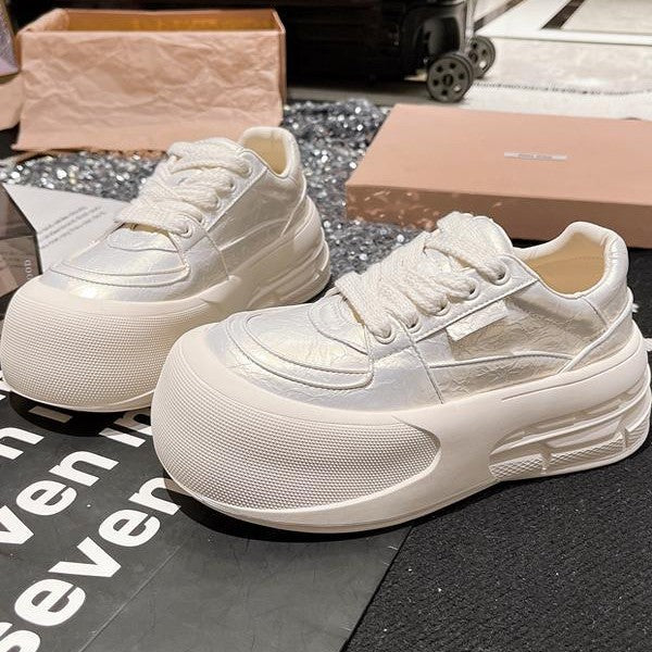 Women's Big Toe Doll Head Board Thick Bottom Muffin Bread Women's Sports Shoes