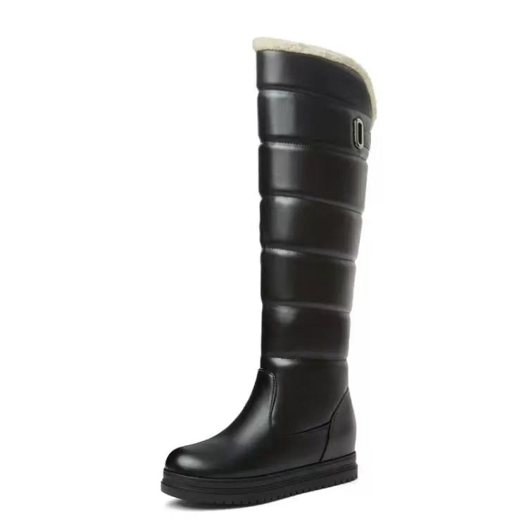Women's Step-in Large Size Warm Winter Side Women's Snow Boots