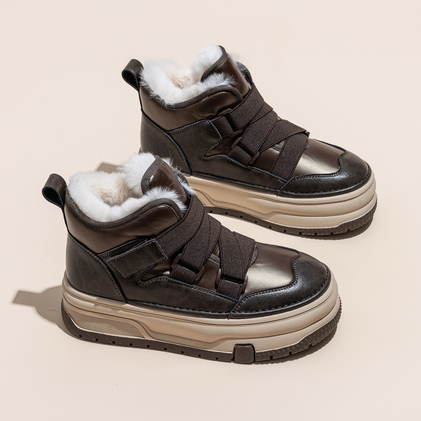 Women's Padded Board Thickened Korean Style Warm Snow Boots