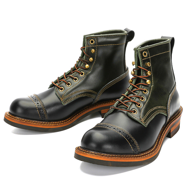 Men's Durable Martin Round Toe Worker Boots