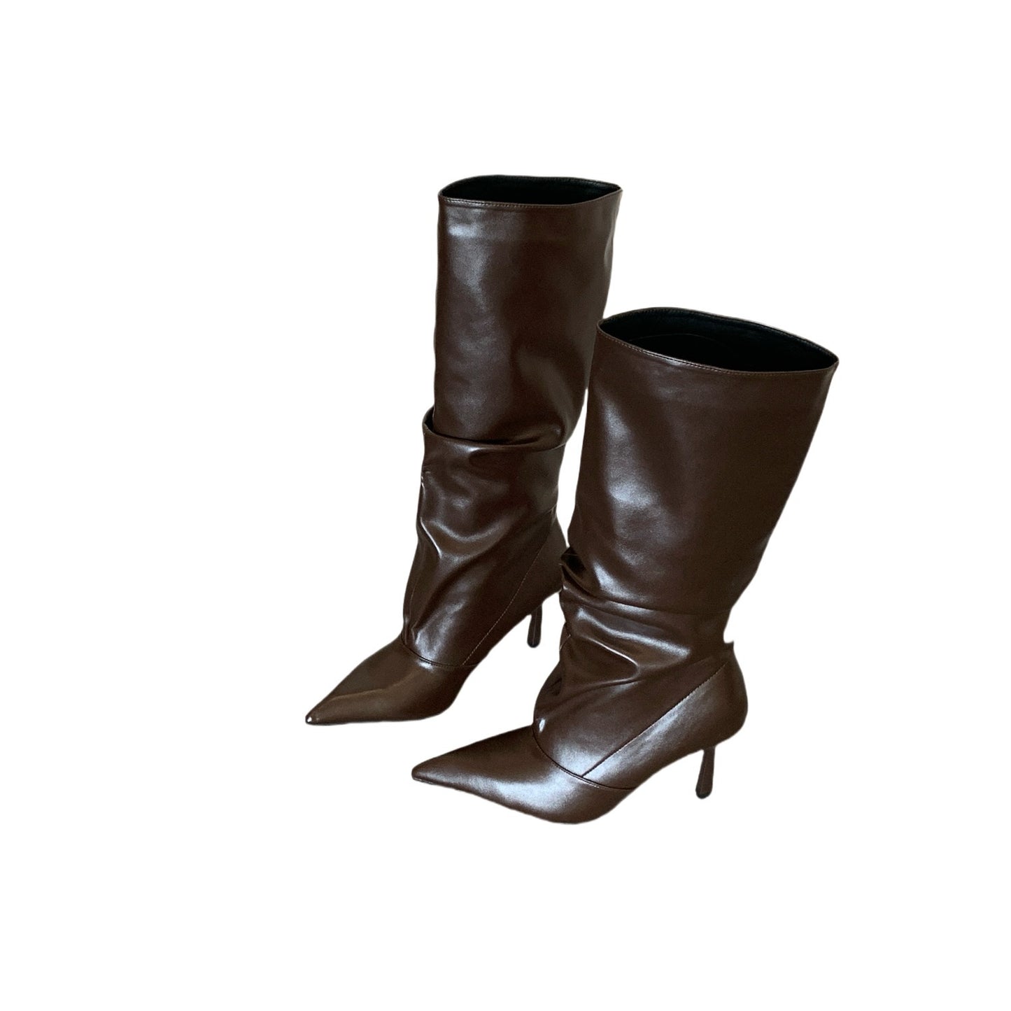 Women's Fashion High-heel Gentle Classy Stilettos White High Boots