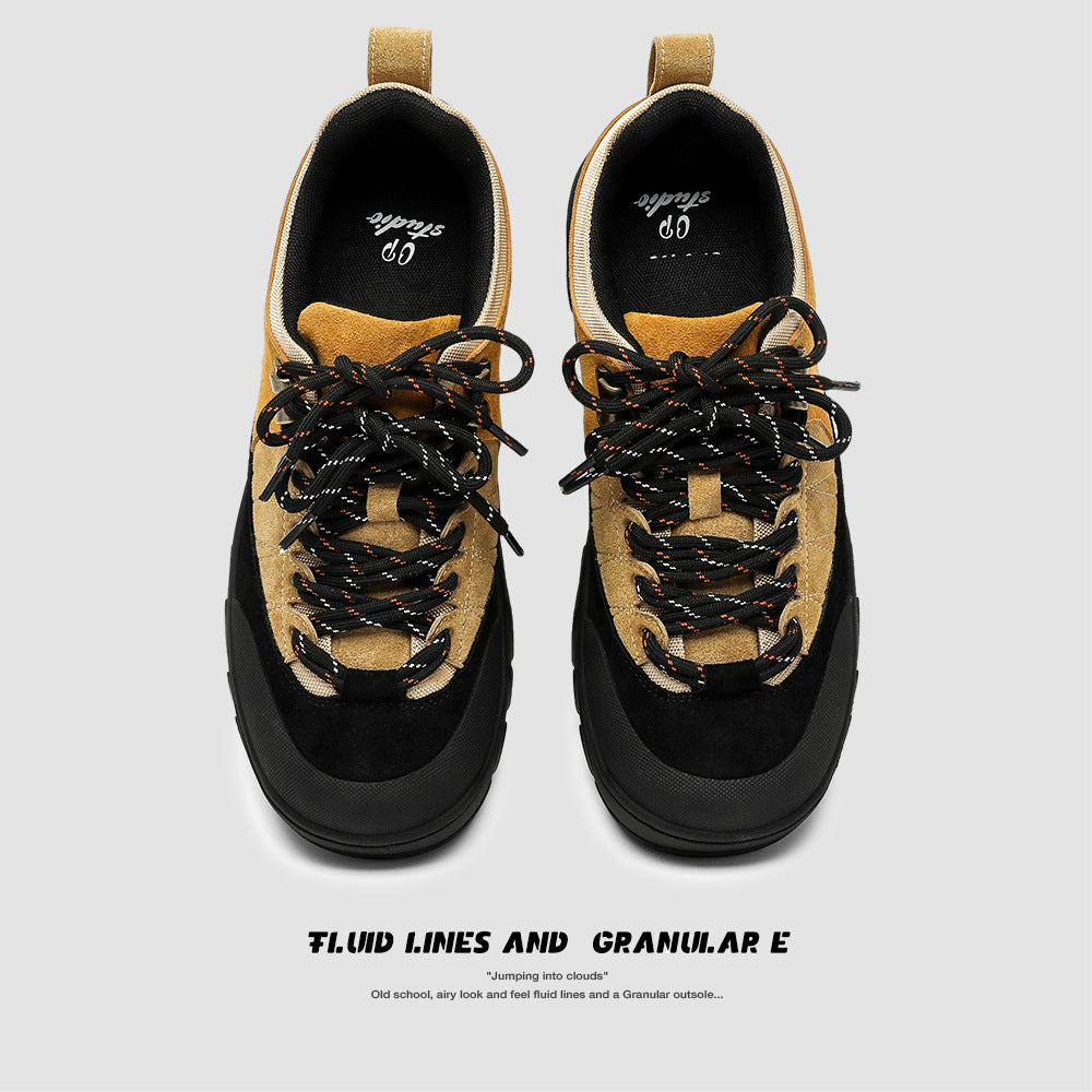Women's & Men's Bottom Outdoor Hiking Height Increasing Short Face Casual Shoes