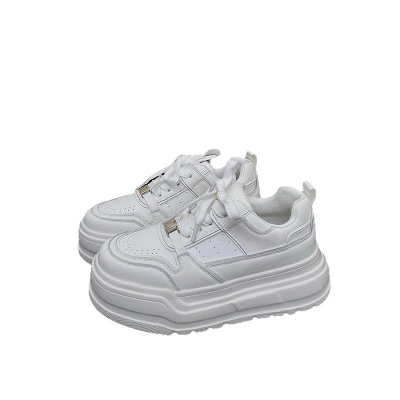 Women's Early Spring Raise The Bottom White Leisure Platform Women's Casual Shoes