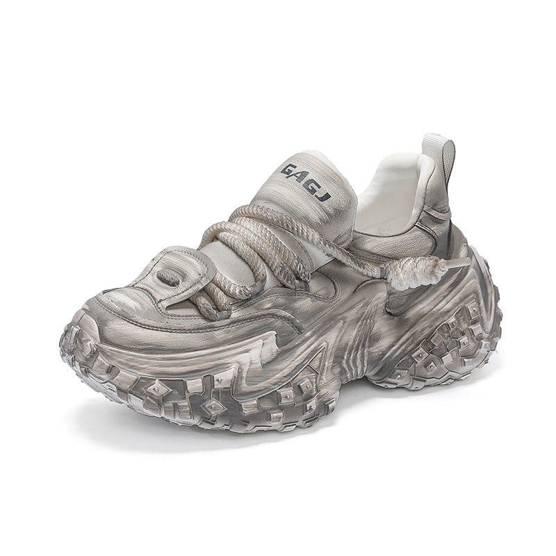 Men's Fashion Thick Bottom Height Increasing Breathable Sneakers