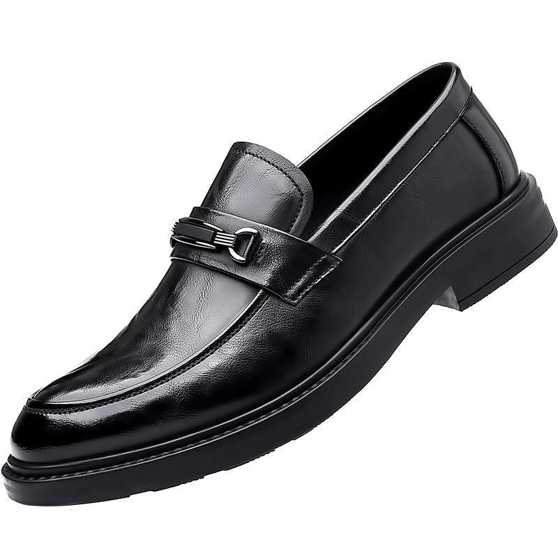 Men's Autumn Brogue Formal Business One Pedal Leather Shoes