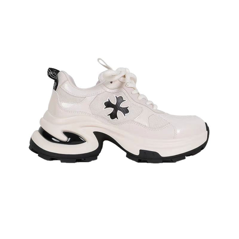 Women's Platform Dad Spring Versatile Small Mesh Elevator Women's Sports Shoes