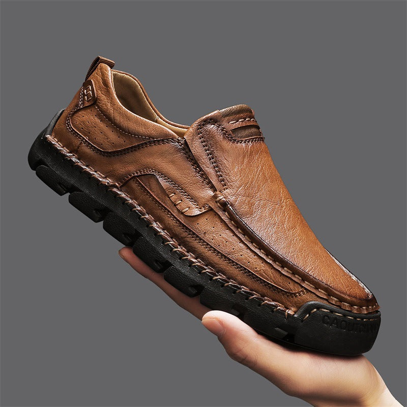 Men's Large Size Trendy Handmade Stitching Men's Shoes