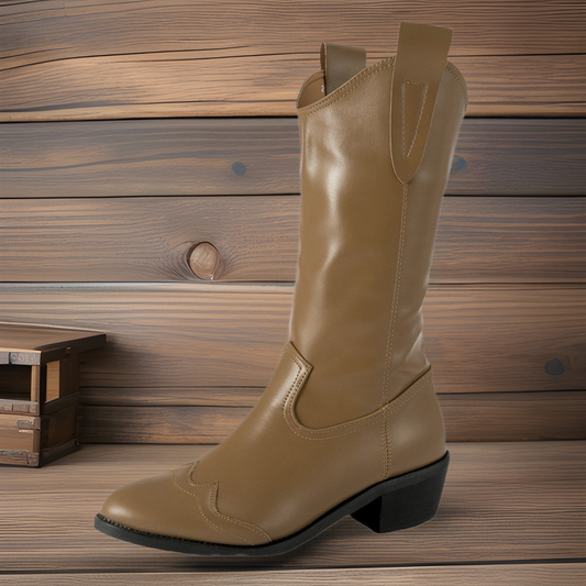 Women's Retro Pointed Sleeve Western Knight Comfortable Boots