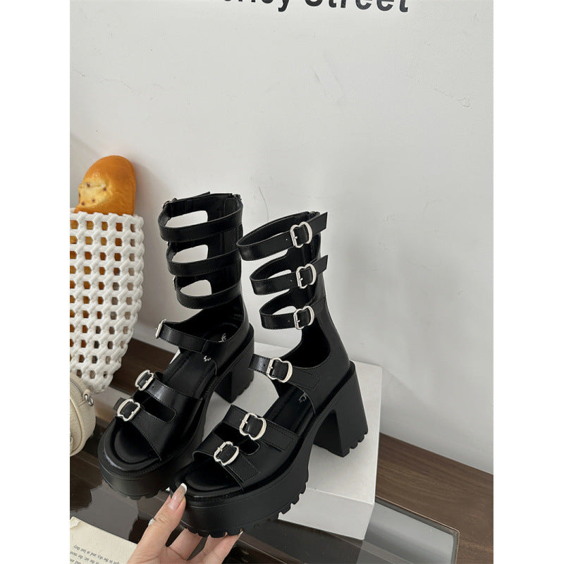 Creative Women's Summer Mid Roman Fashion Men's Shoes