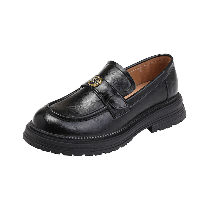 Women's Camellia Platform Slip-on Authentic Retro British Loafers