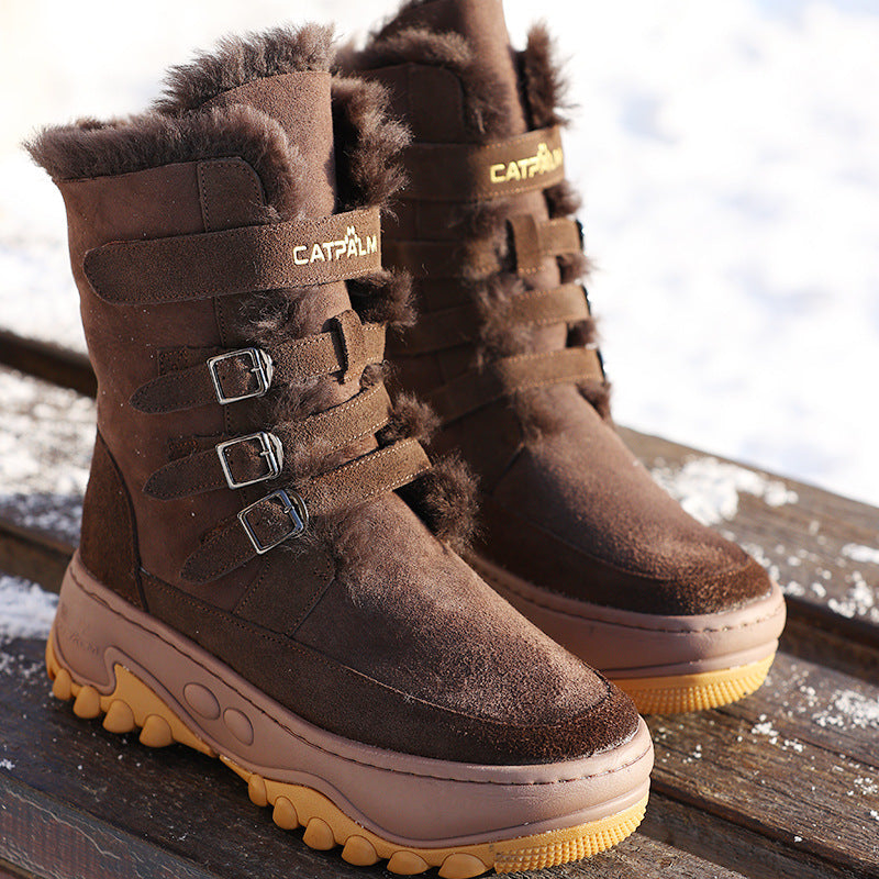 Women's Warm Northeast China Cotton Plus Veet Winter Boots