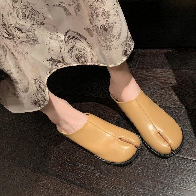 Deep Mouth Slip-on Outdoor Mules Semi Back Empty Loafers