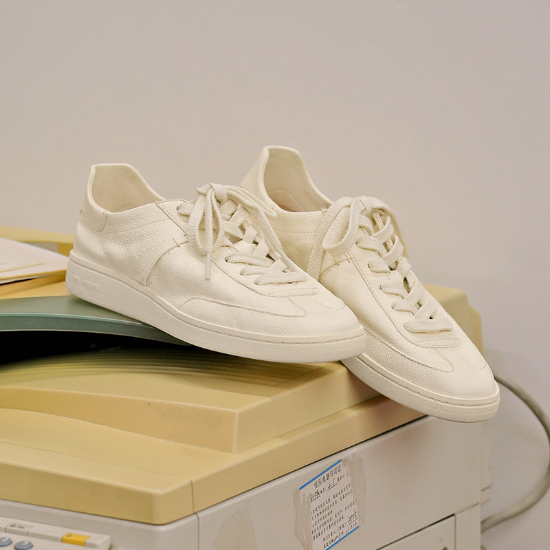 Men's White Summer Breathable German Training Fashion Men's Board Shoes