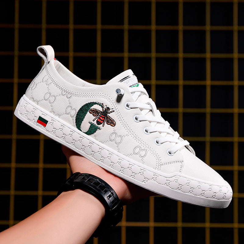 Men's Low Top Soft Genuine Trendy Wild Sneakers