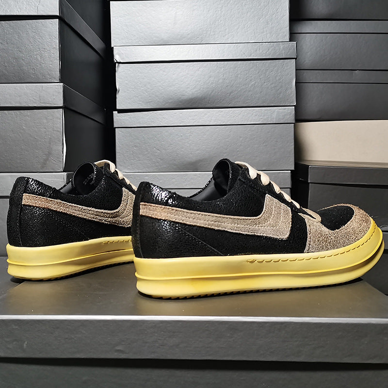 Men's Version Retro Distressed Big Hook Stitching Sneakers