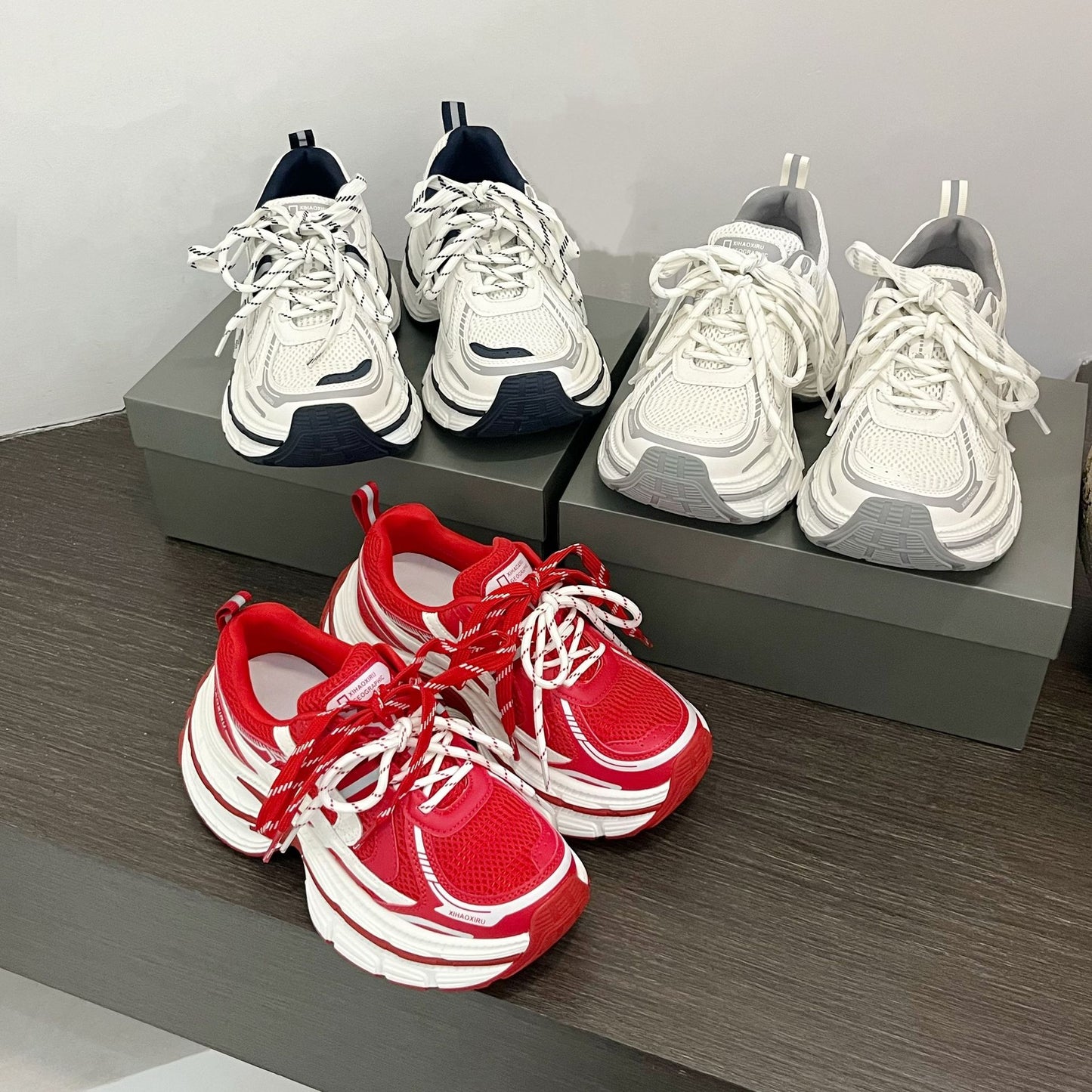 Women's Early Spring Fashion Platform Daddy Heightened Women's Casual Shoes