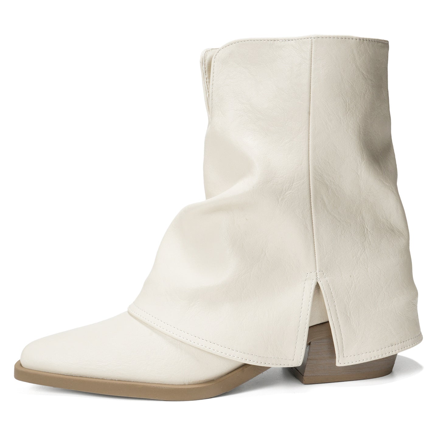 Women's French Pointed British Style Pile Pants Pipe Ankle For Boots