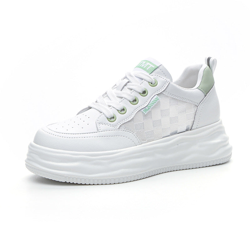 Women's Mesh Breathable White Summer Thin Platform Women's Casual Shoes