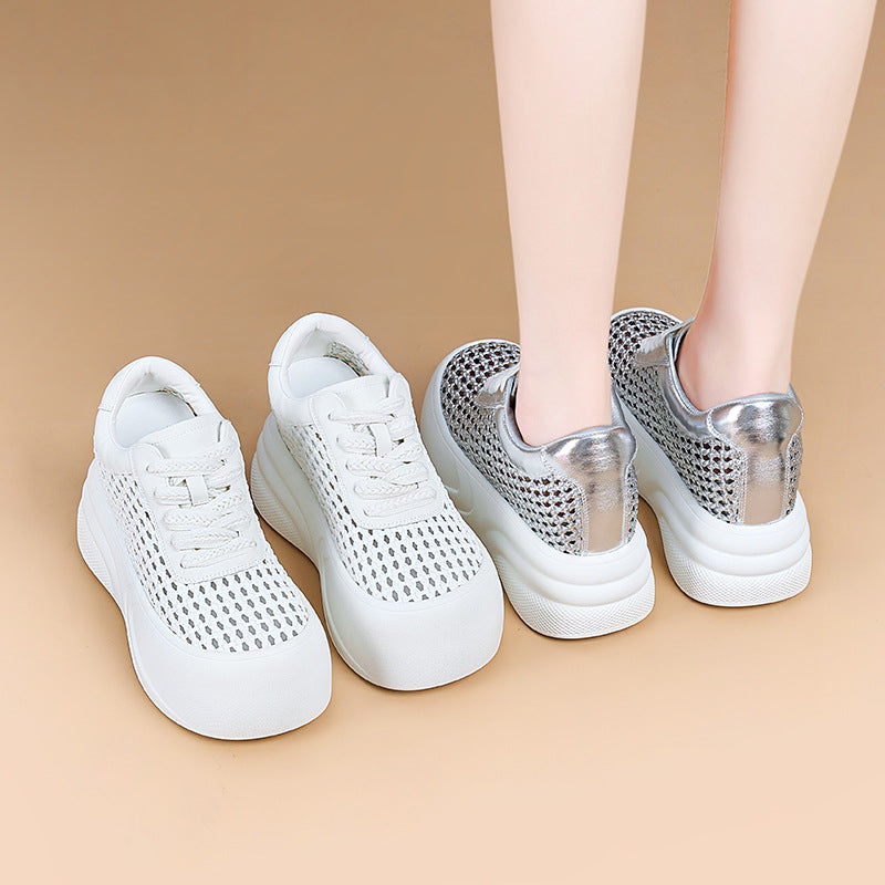 Women's Summer Mesh Breathable Platform Heightened Daddy Sandals
