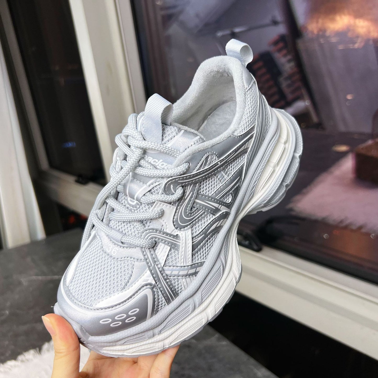 Women's Foam Bottom Retro Daddy Spring Sports Fashionable Platform Women's Fashion Shoes