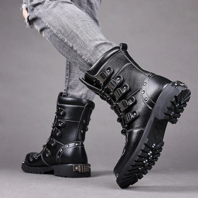 Men's Riding Worker Big Toe Waterproof Plus Boots