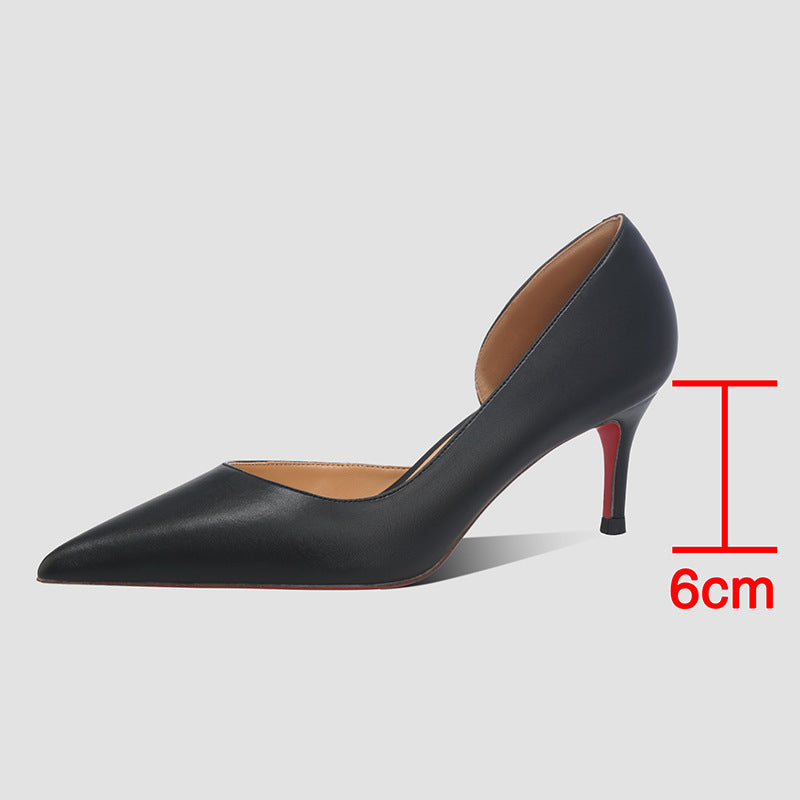 Empty High Pointed Toe Low-cut Adult Lady Like Woman Stiletto Heels