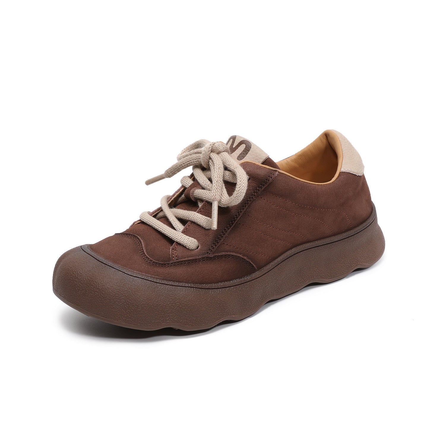 Women's Retro Genuine Autumn First Layer Cowhide Flat Artistic Ugly Women's Casual Shoes