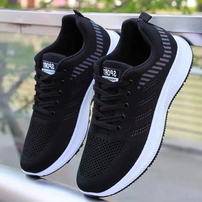 Men's Summer Breathable Mesh Cloth Versatile Running Flying Sneakers