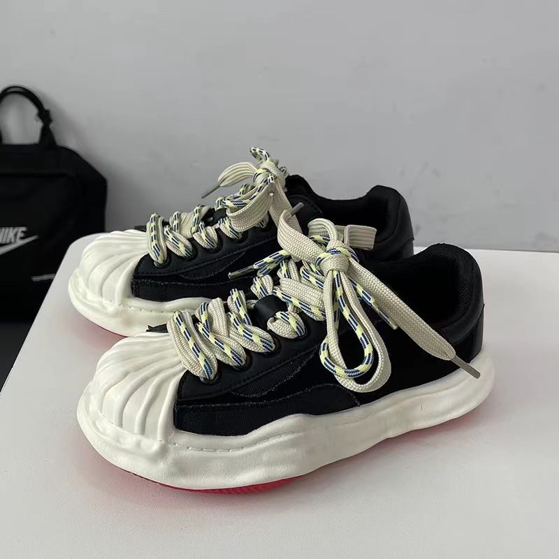 Men's & Women's Autumn Comfortable Design Platform Black Red Men's Sports Shoes