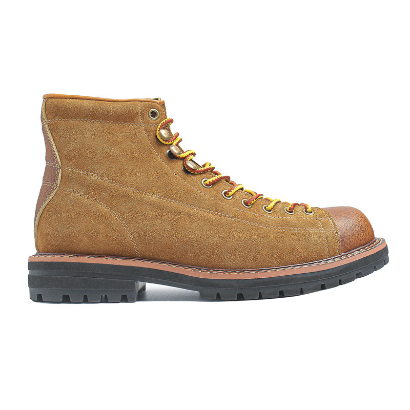 Men's Worker Martin Short Face Boxing Retro Boots