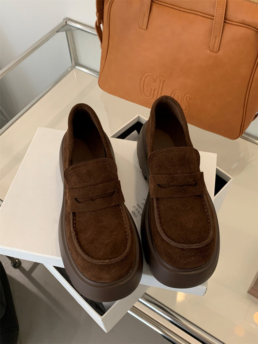 Women's Black Chunky Raise The Bottom Small Women's Fashion Shoes