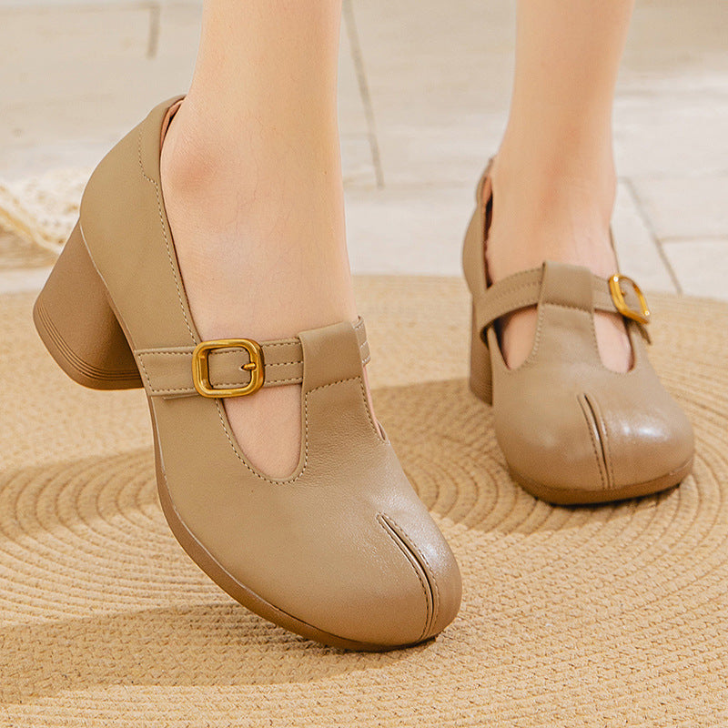 Women's Mom Genuine Soft Bottom Comfortable Breathable Middle-aged Mother Shoes