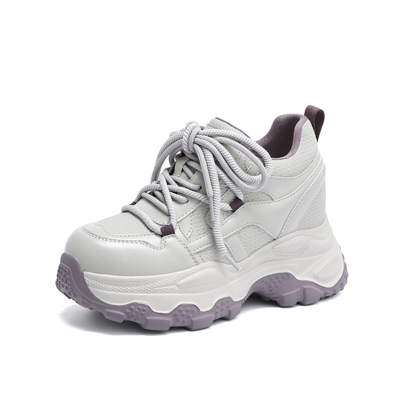 Women's Height Increasing Insole Sports Dad Stylish Lightweight Super Thick Women's Shoes
