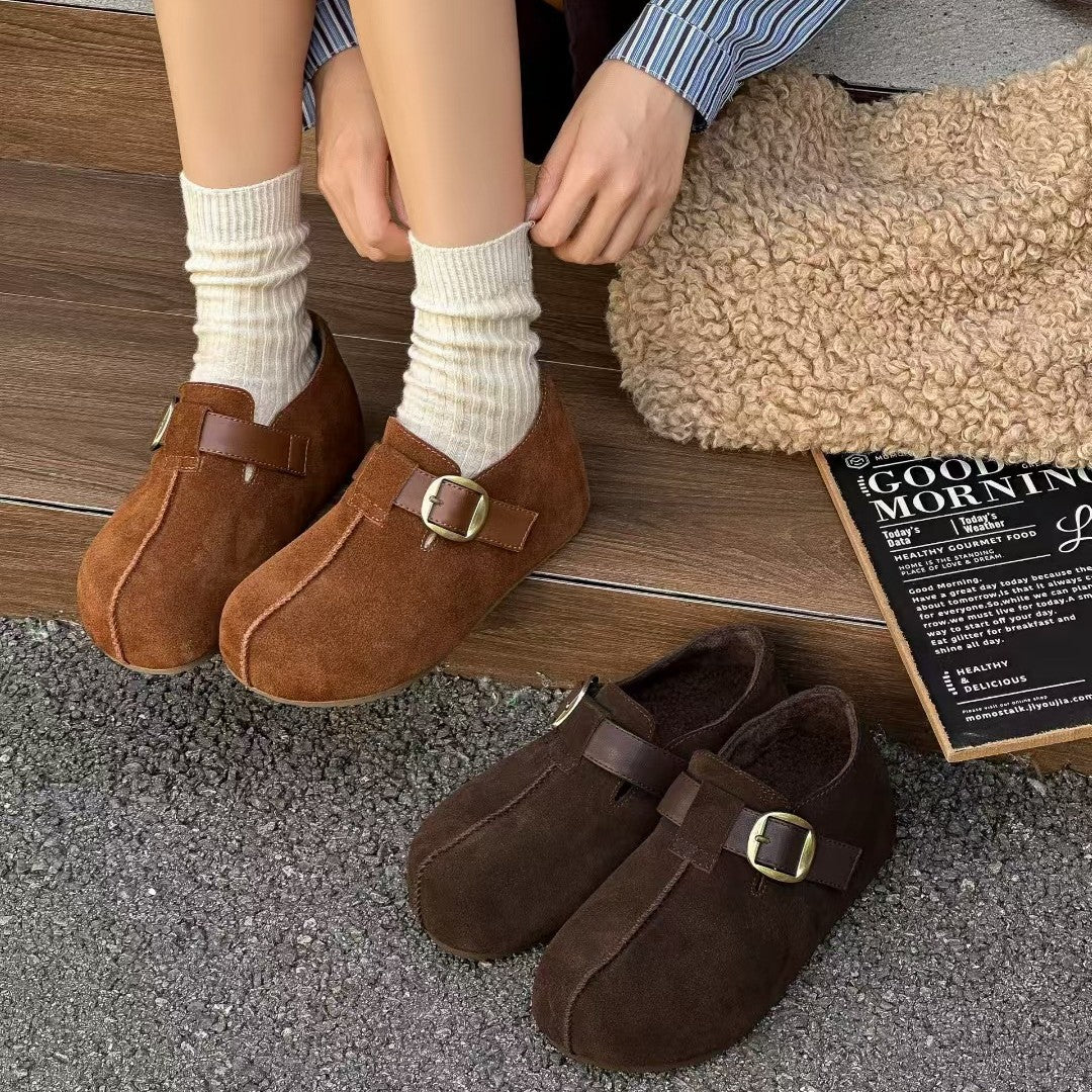 Women's Matte Platform Height Increasing Insole Big Women's Casual Shoes