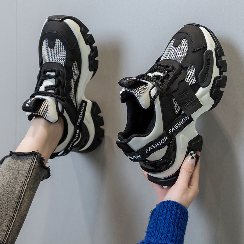 Women's Suction Film Bottom Spring Platform Tide Sneakers