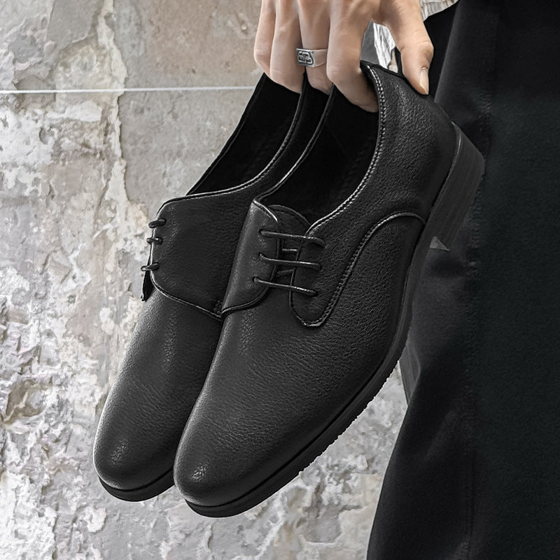 Men's Business Formal Leisure Wedding Height Increasing Insole Men's Casual Leather Shoes