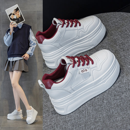 Women's White Sports Super Hot Board Dad Women's Casual Shoes
