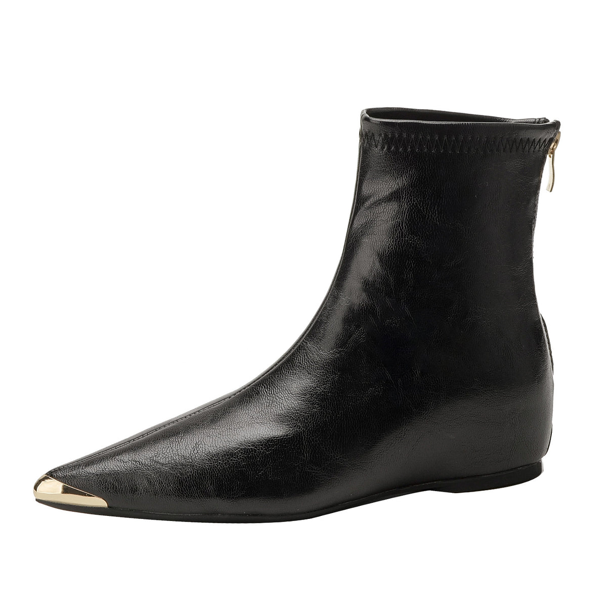 Women's Fashion Pointed Toe Stretch Thin Height Women's Leather Boots