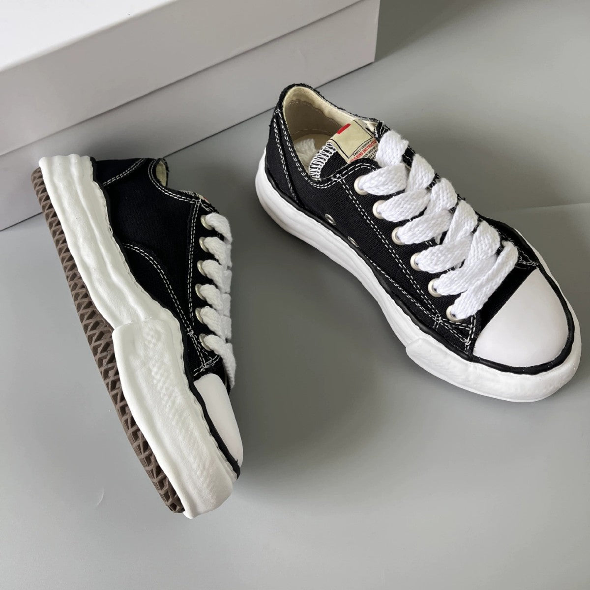 Women's & Men's High Version Dissoed Thick Sole Increased Leisure Preppy Style For Canvas Shoes