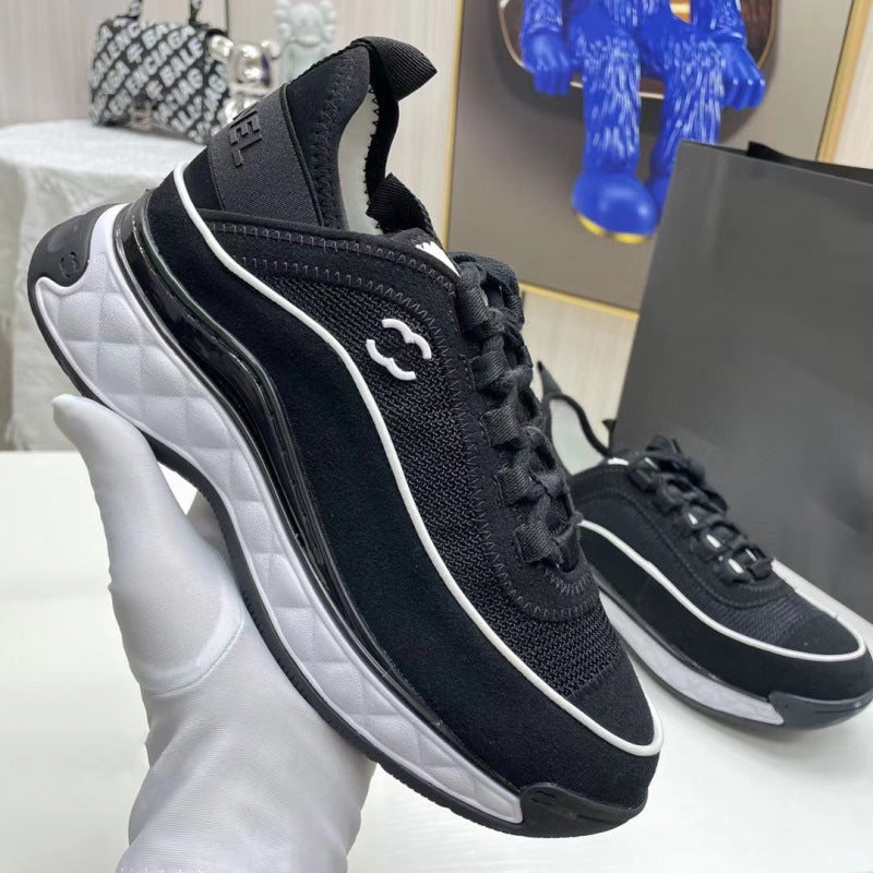 Women's Raise The Bottom White Air Cushion Women's Sports Shoes