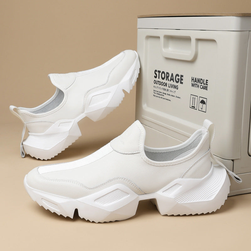 Men's Platform Dad Winter Fleece-lined Genuine Fashion Sneakers