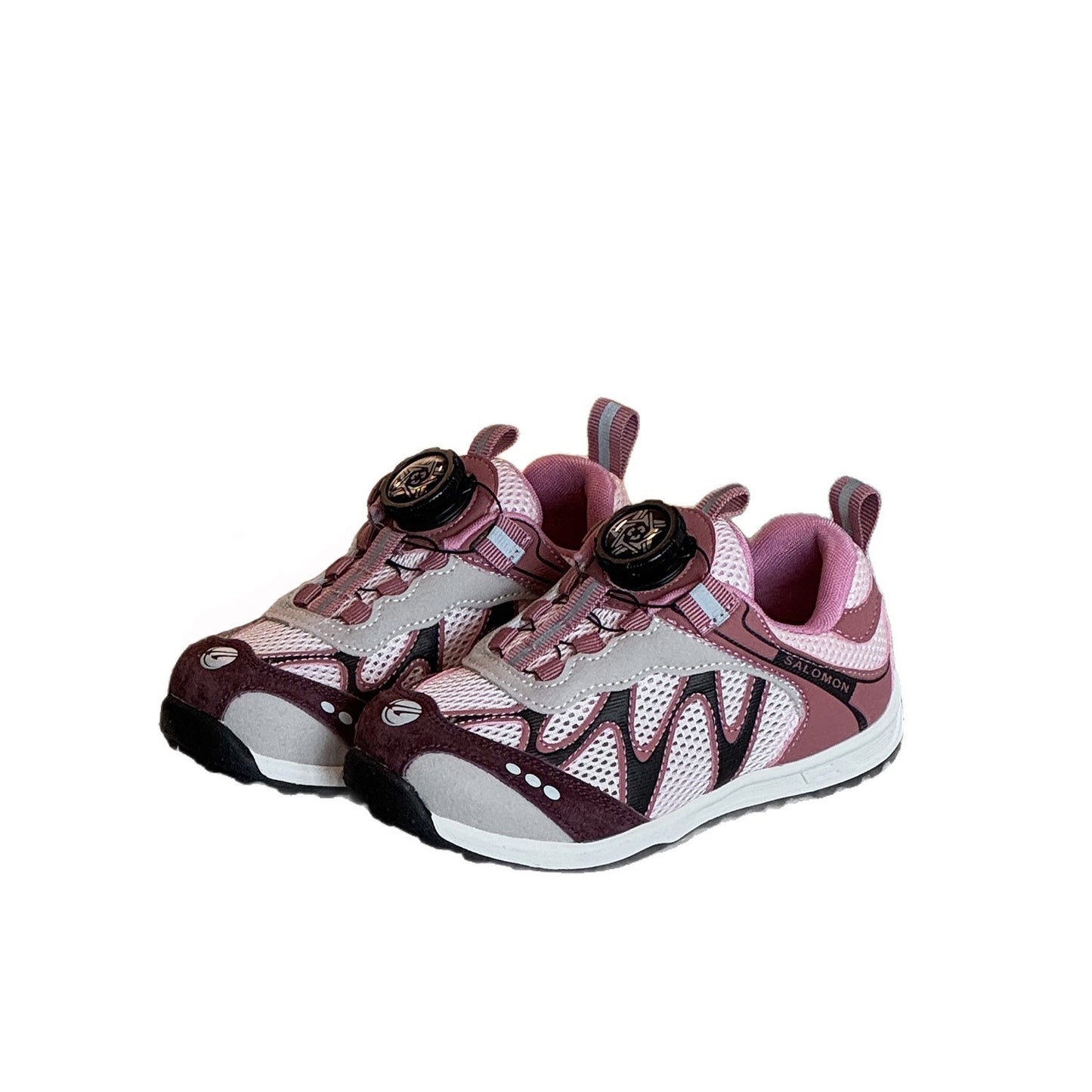 Children's Summer Single Mesh Boys Fashion Rotating Buckle Sneakers
