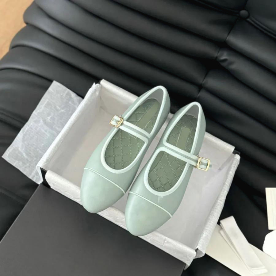 Style Genuine Strap Ballet Female Vintage Low-cut Mary Women's Casual Shoes