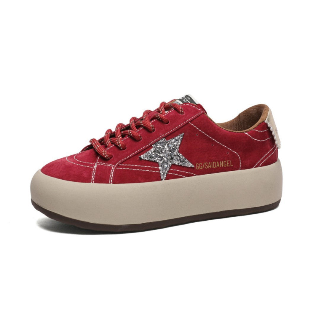 Women's Platform Retro Star Autumn Leisure Sports German Training Women's Casual Shoes