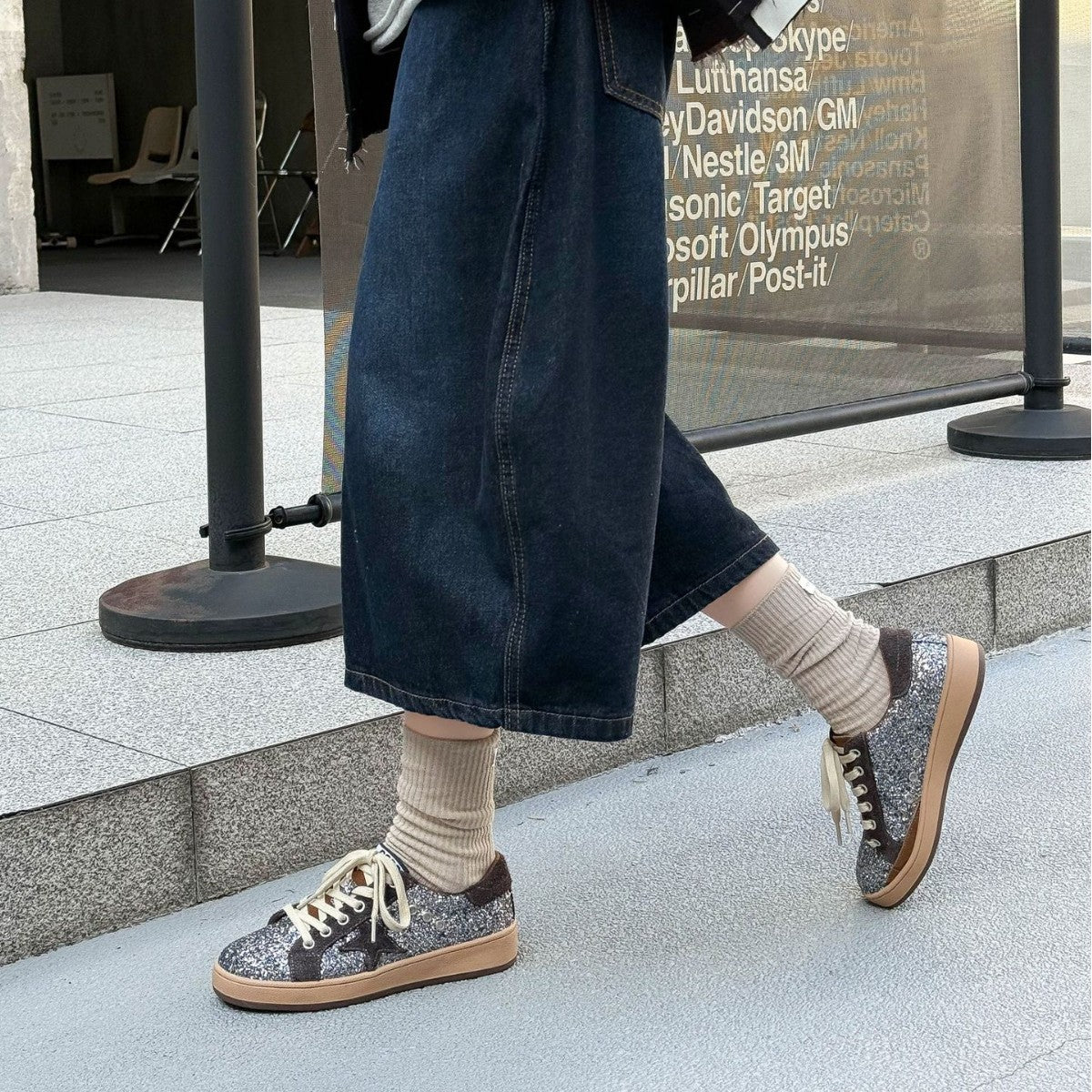 Women's Distressed Star Pattern Spring Fashion Flat Women's Casual Shoes