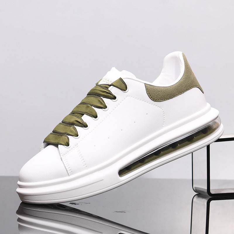 Men's Mcqueen Air Cushion White Thick Sole Men's Shoes